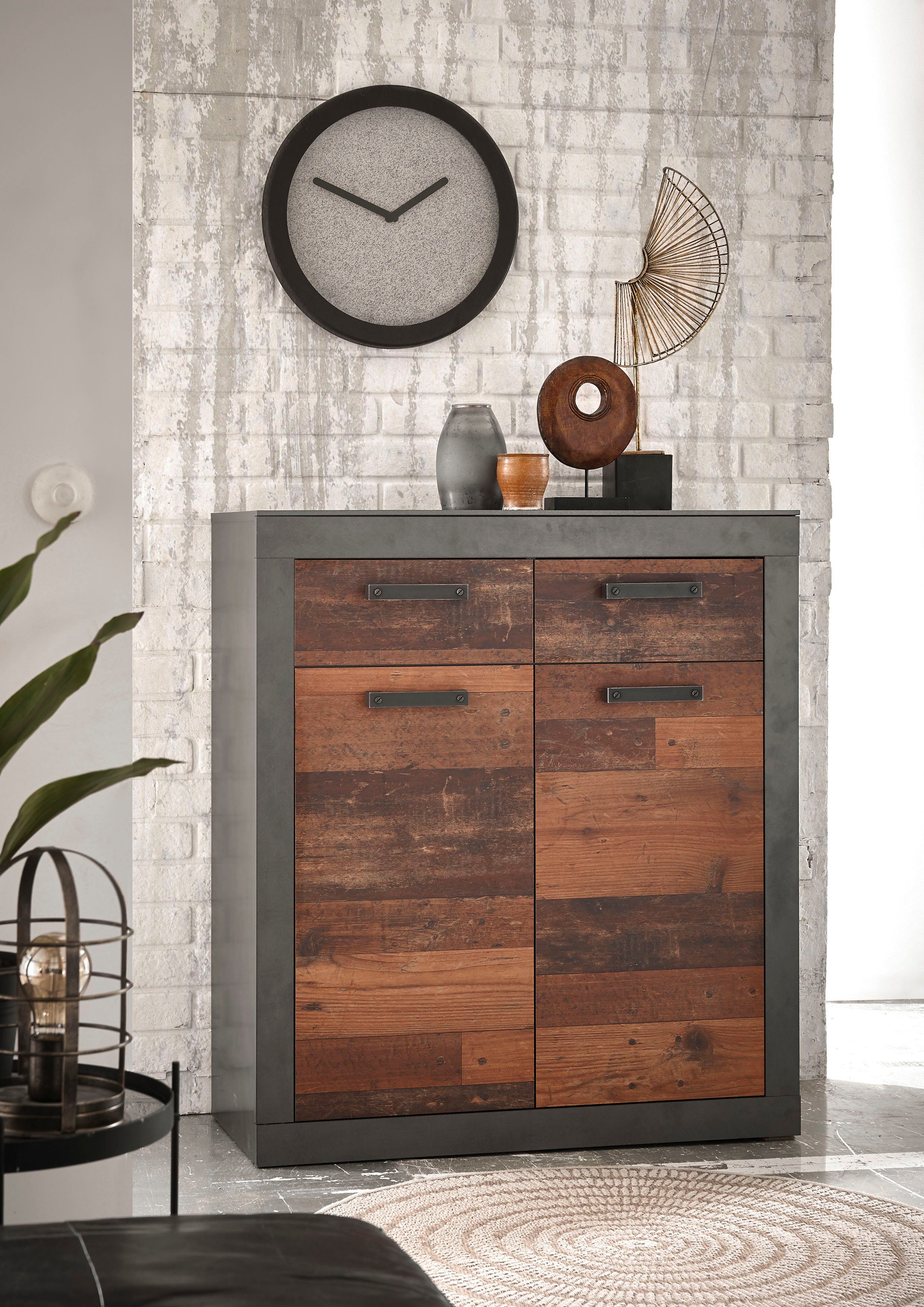 Home affaire Kombikommode BROOKLYN, in dekorativer Rahmenoptik