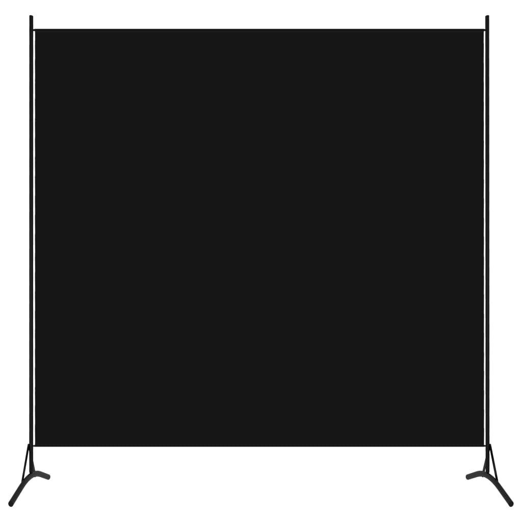 furnicato Raumteiler 1-tlg. Schwarz 175x180 cm