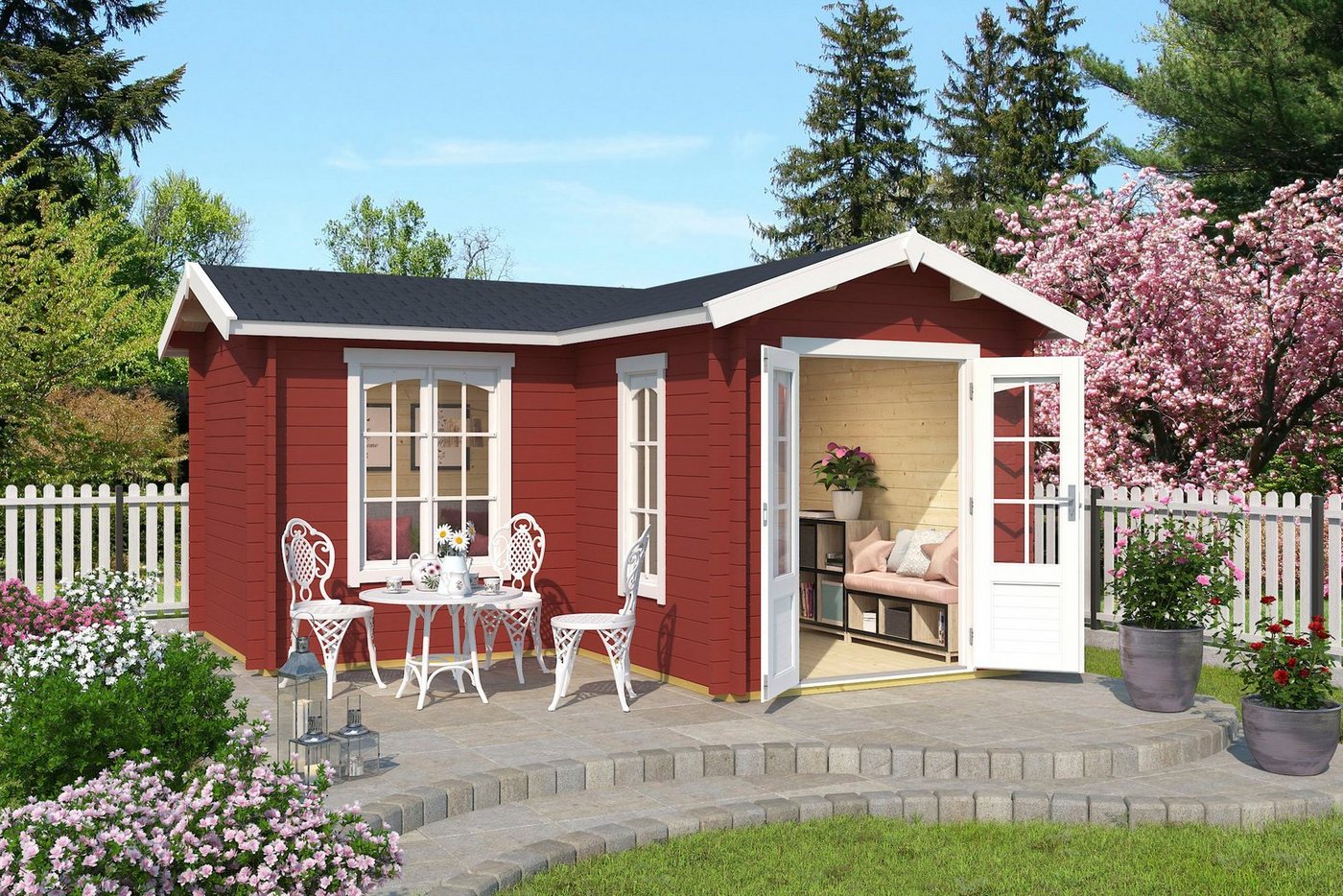 Thumbnail - LASITA MAJA Gartenhaus PORTSMOUTH, BxT: 450x448 cm, (Set, inkl. Fussbodenbretter zum verlegen)