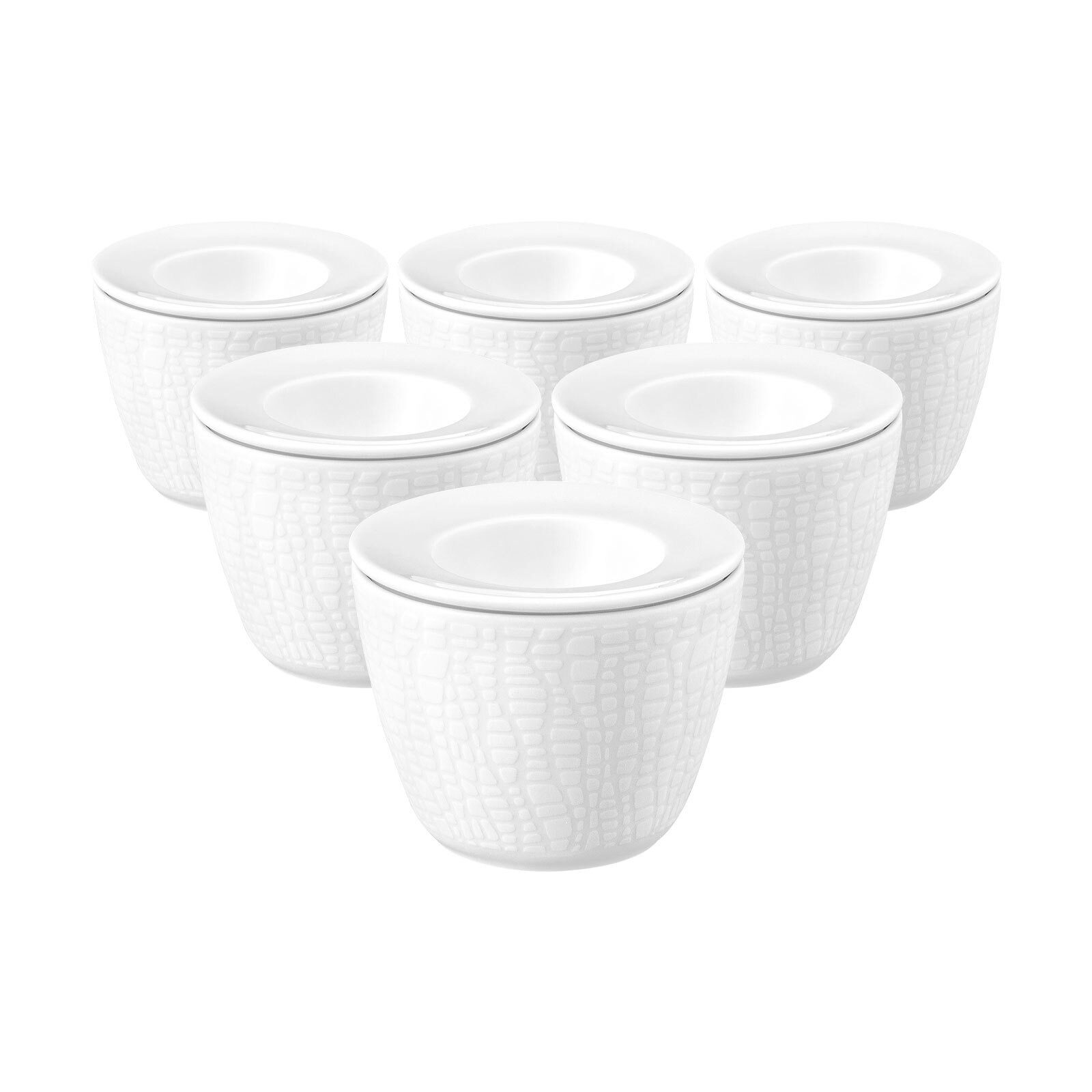 Seltmann Weiden Eierbecher Life Fashion Snack and Egg ø 6,8 cm 6er Set, (6er Set, 12-tlg., 6x Eierbecher)