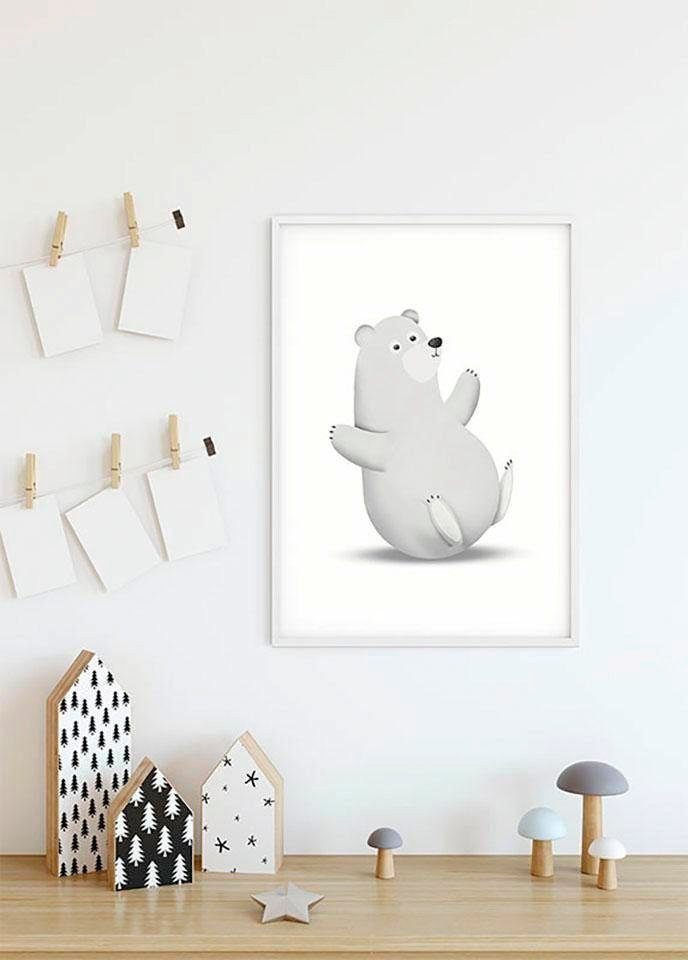 St), Animal Schlafzimmer, Cute Polar Komar Wohnzimmer Kinderzimmer, Bear, Tiere (1 Poster