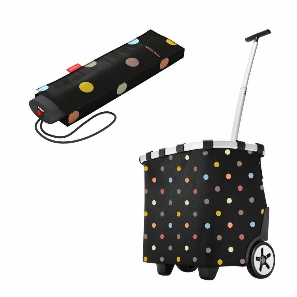 REISENTHEL® Einkaufstrolley carrycruiser Set Dots, mit umbrella