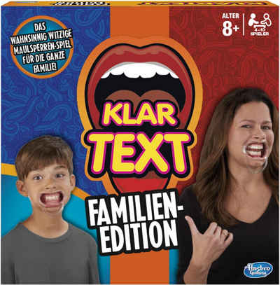 Hasbro Spiel, Klartext - Familien-Edition, Made in Europe