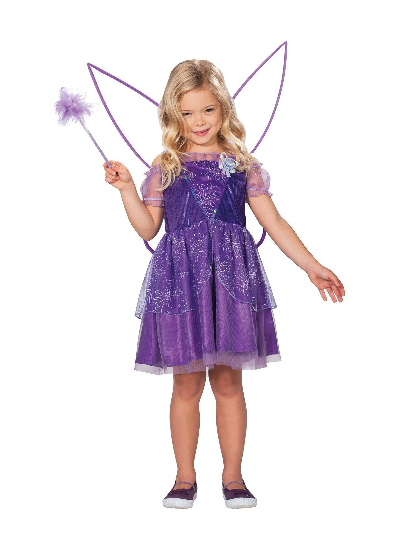 Rubie´s Kostüm Fee Viola, Mehrlagiges und märchenhaftes Kleidchen für Mädchen