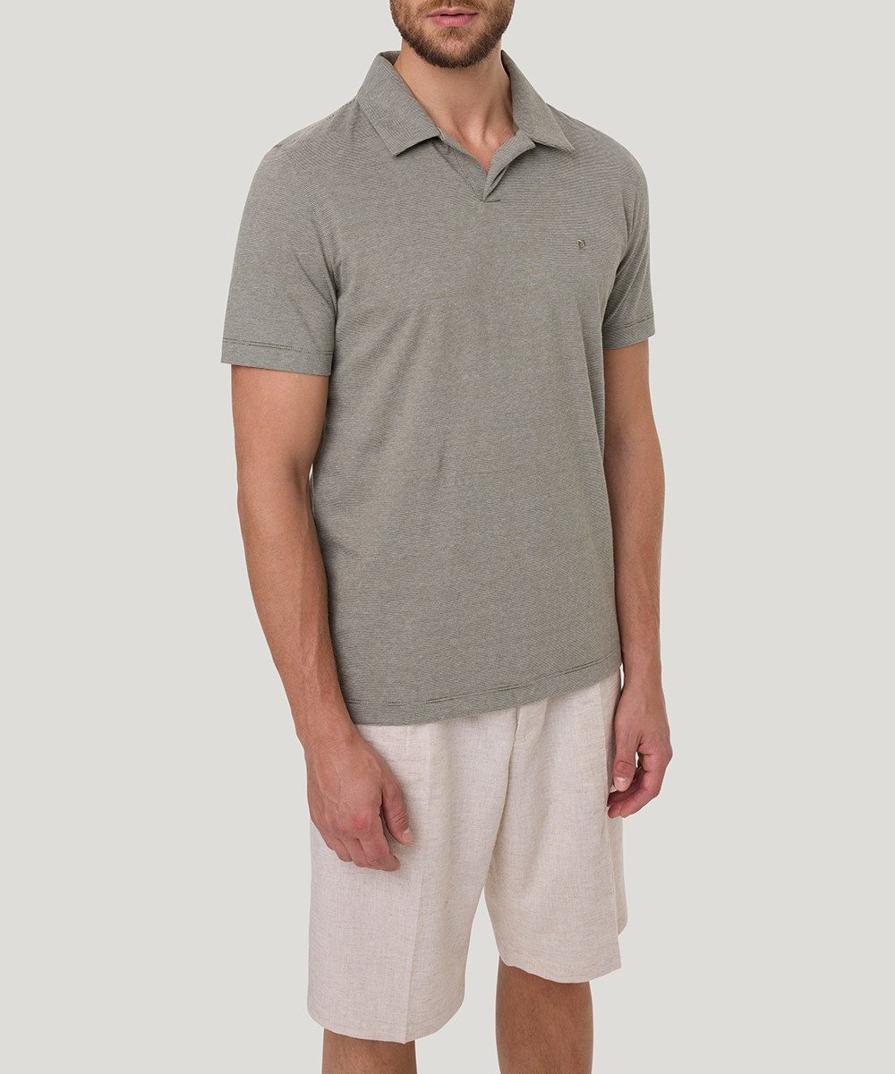 Pierre Cardin Poloshirt mit offenem Kragen günstig online kaufen