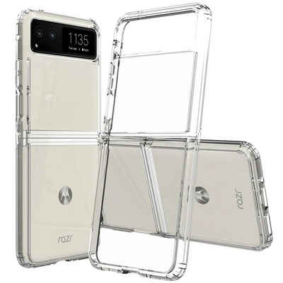 CoolGadget Handyhülle Transparent Ultra Slim Case für Motorola Razr 40 6,9 Zoll, Silikon Hülle Dünne Schutzhülle für Motorola Razr 40 Hülle