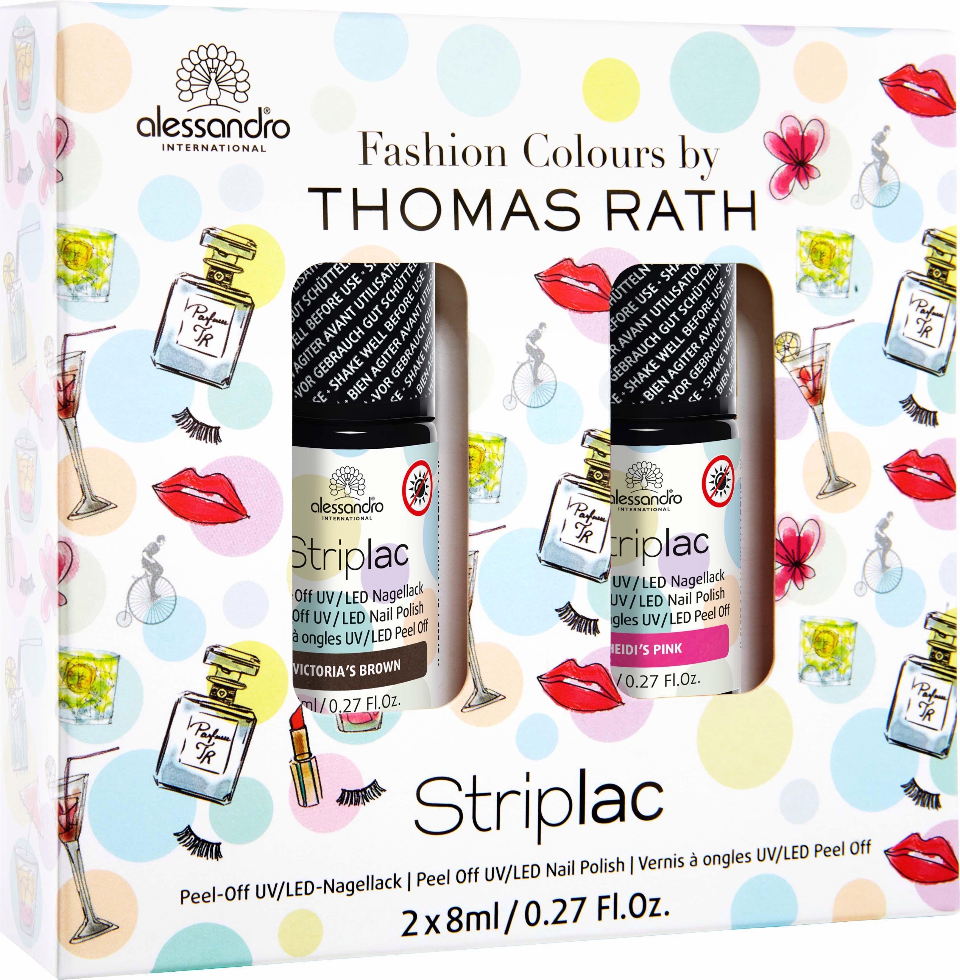 »Thomas Rath Fashion Colours Striplac Pink«, Nagellack-Set »Thomas Rath Fashion Colours Striplac Pink«, Nagellack-Set