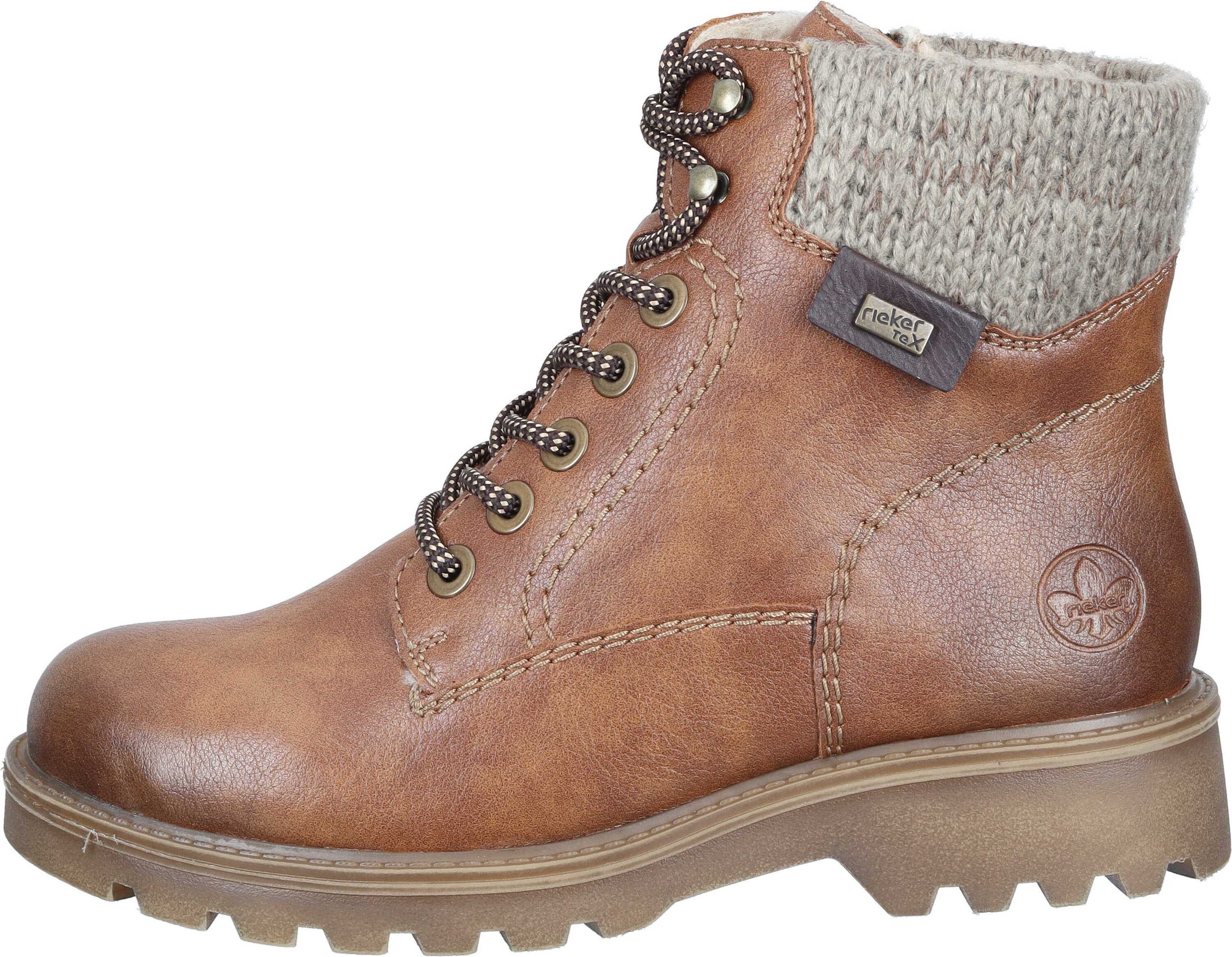 Rieker Stiefeletten Schnürstiefelette aus strapazierfähigem Synthetik günstig online kaufen