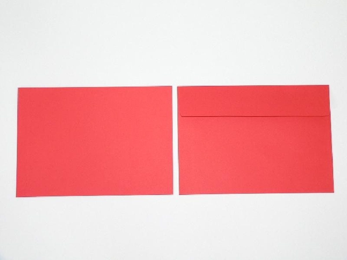 Blanke Briefhüllen Briefumschlag Конверты C6 120g/qm haftklebend VE=250 Stück intensivrot.