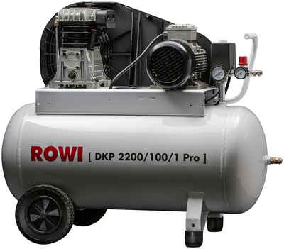 ROWI Kompressor DKP 2200/100/1 Pro, 2200 W, max. 10 bar, 100 l, Packung