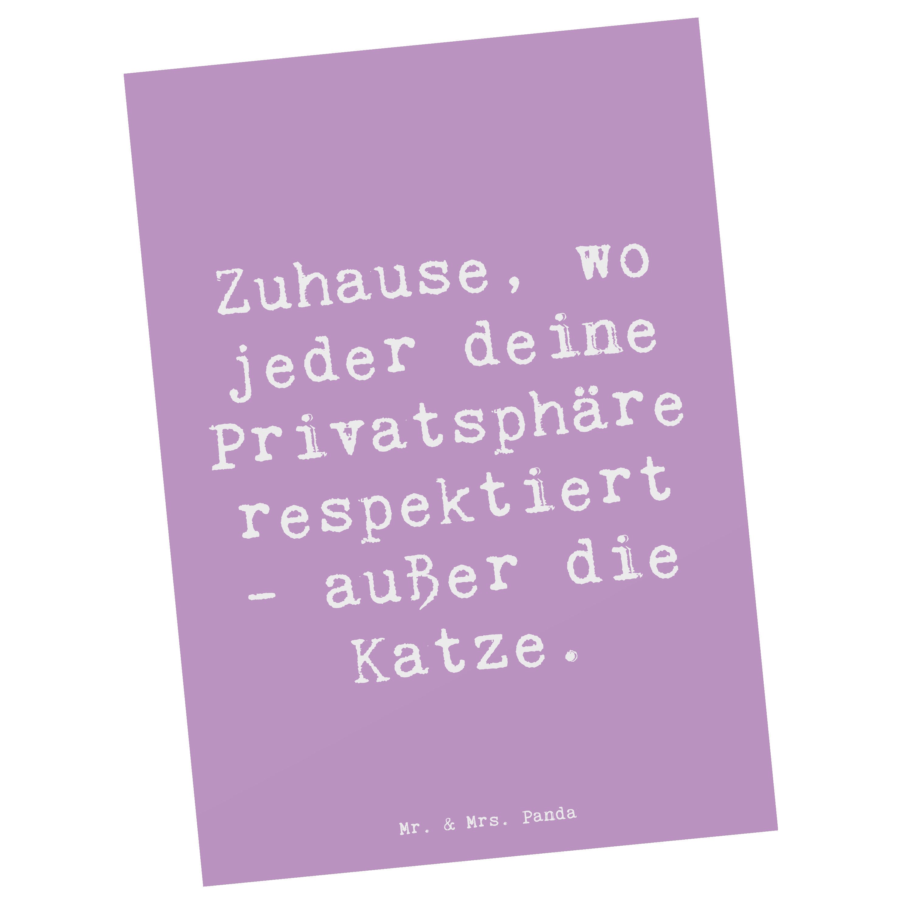 Postkarte Geborgenheit im Zuhause - Lavendeltraum - Geschenk, Lachen, Stimmunge