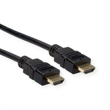 ROLINE HDMI High Speed Kabel mit Ethernet, TPE Audio- & Video-Kabel, HDMI Typ A Männlich (Stecker), HDMI Typ A Männlich (Stecker) (100.0 cm)
