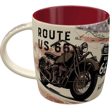 Nostalgic-Art Tasse Kaffeetasse - US Highways - Route 66 Bike Map