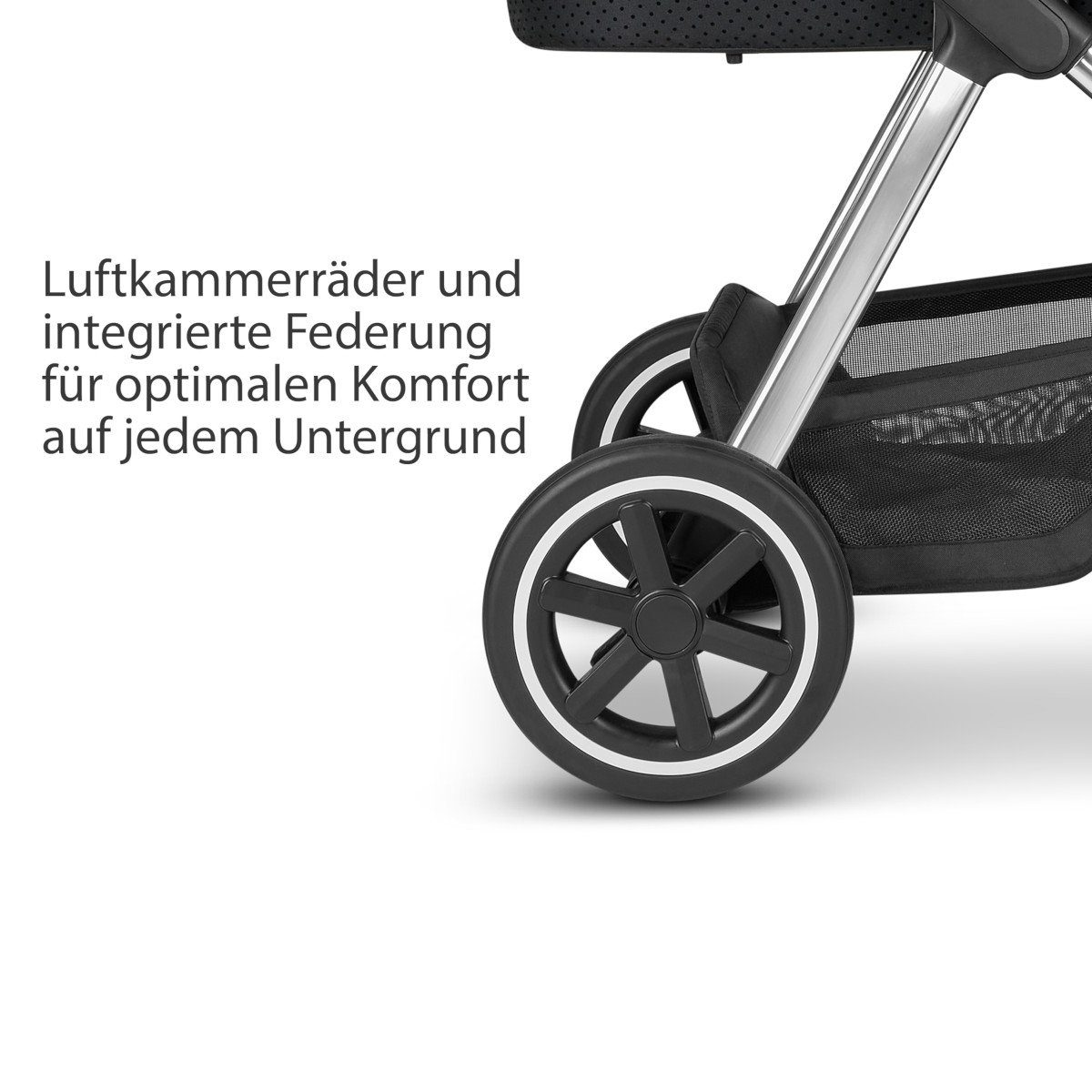 Samba Design Set Diamond ABC Dots 2022 Kollektion ABC Black Design Kombi-Kinderwagen Kinderwagen