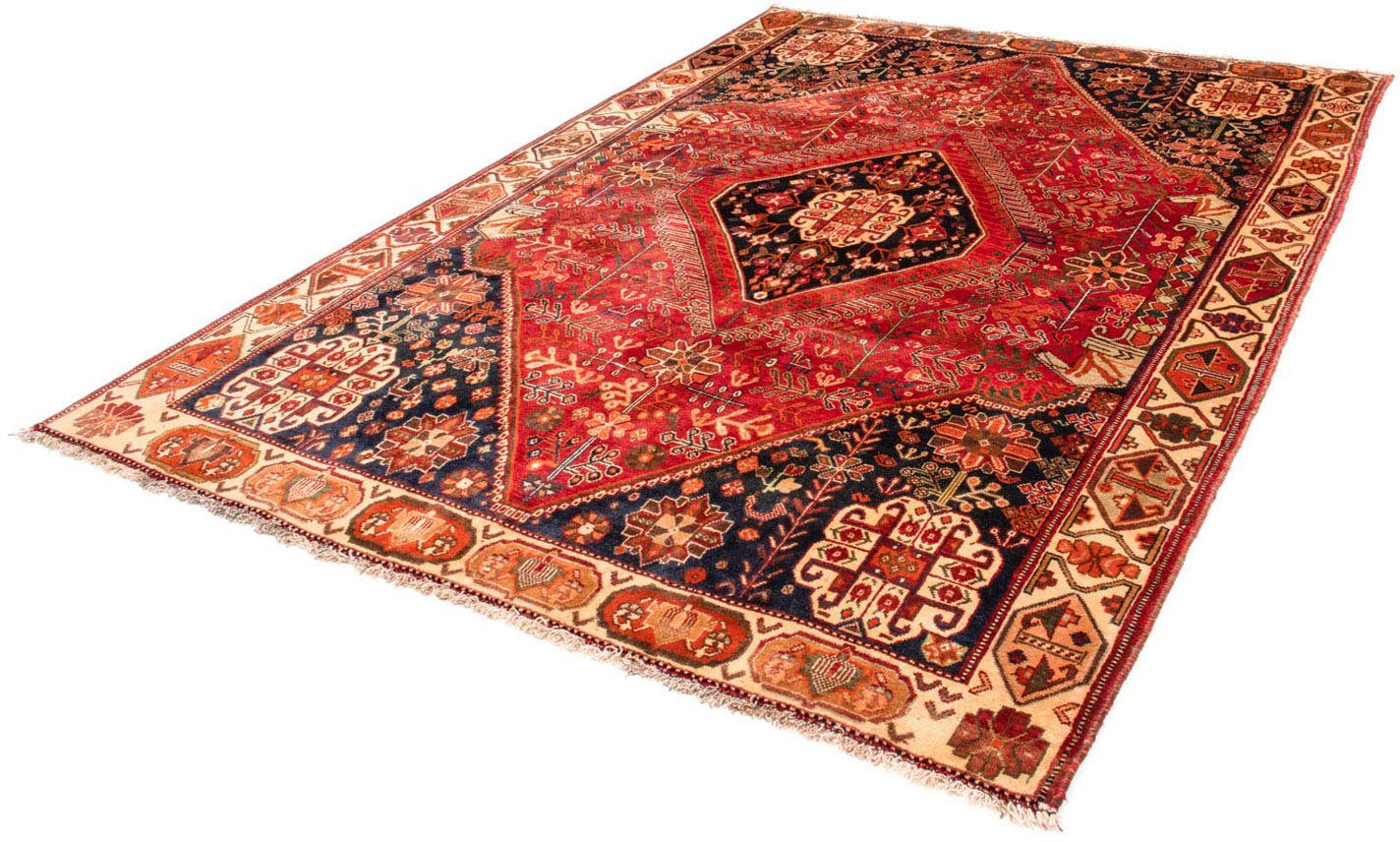mm, Medaillon cm, Rosso mit Wollteppich Zertifikat morgenland, 270 Höhe: x Shiraz 10 rechteckig, Unikat 190