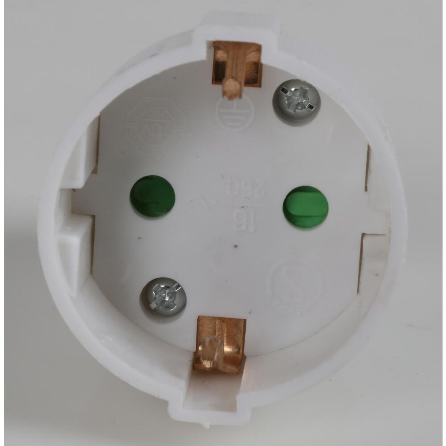 Thumbnail - HEITECH Schuko-Stecker 10x PVC Schutzkontakt Kupplung 2 Polig Weiß 250V 16A IP20 USB Stecker