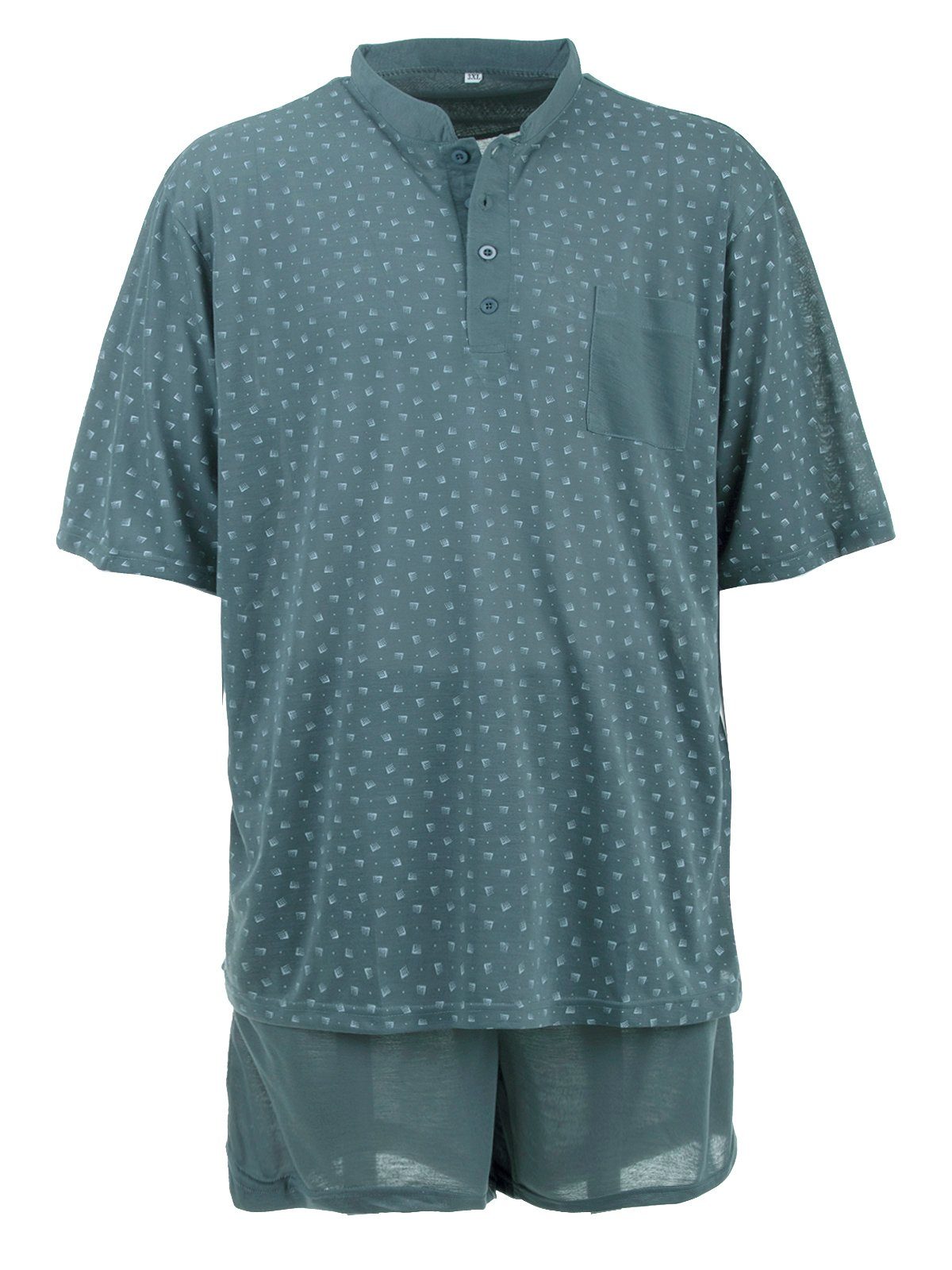 Lucky Schlafanzug Pyjama Set Shorty - Rechteck