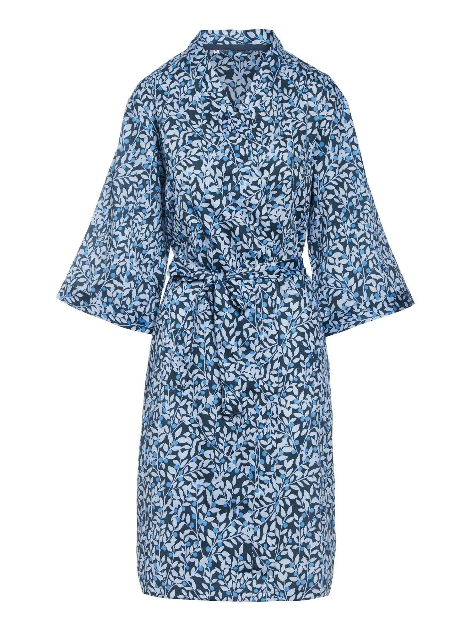 Kimono Beerenmuster Gürtel, Kurzform, und Lenthe, Essenza mit Sarai Kimono-Kragen, Zweigen Baumwolle,