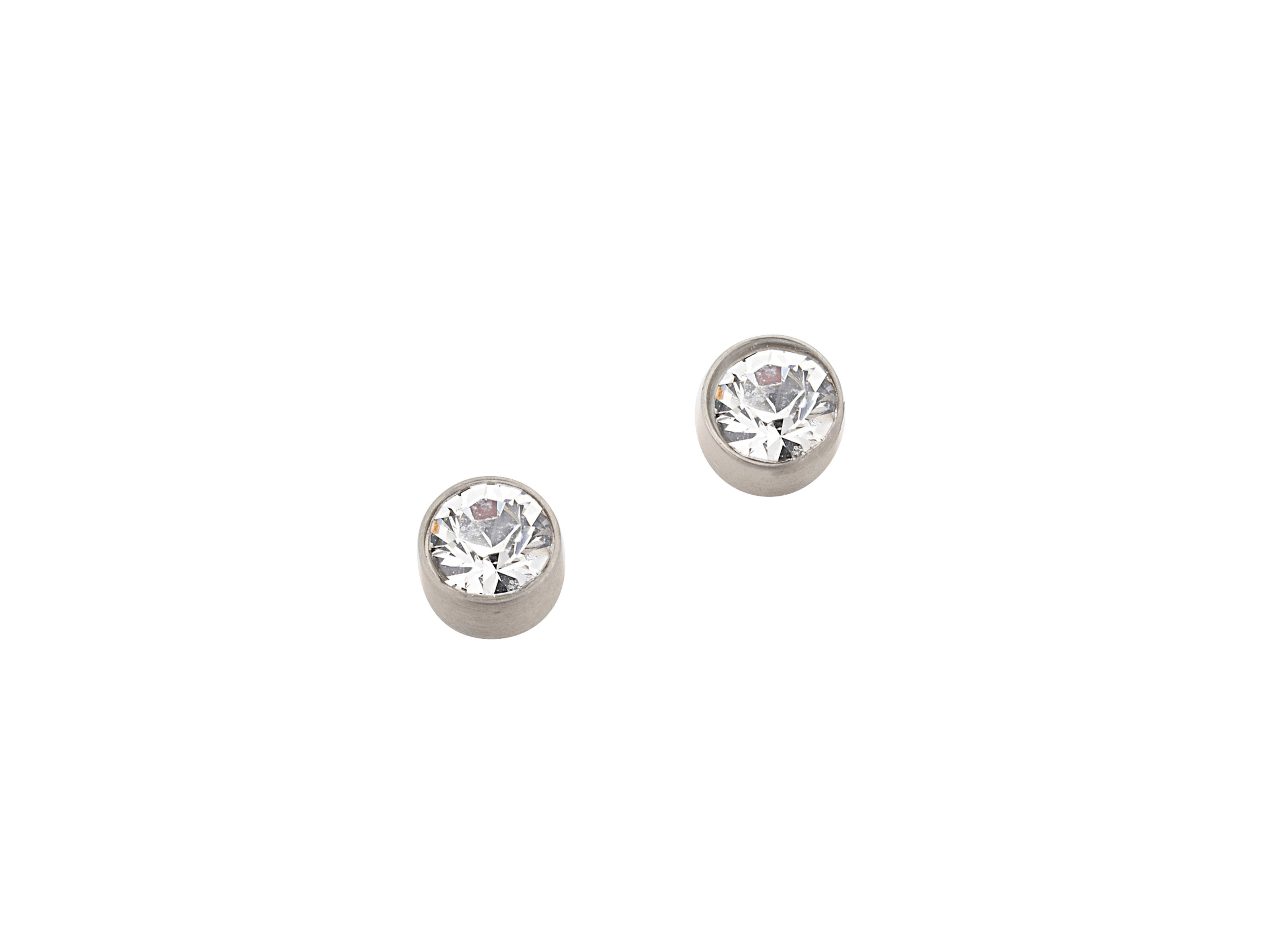 Paar Ohrstecker Schmuck Geschenk Titan Ohrschmuck Ohrringe Solitär