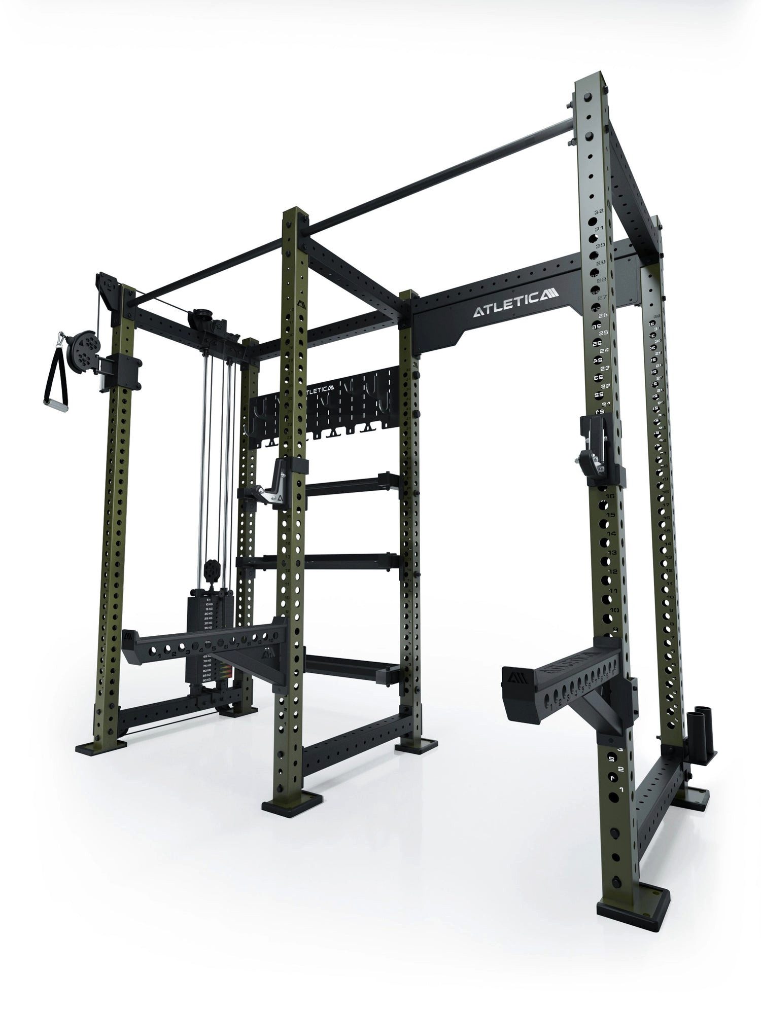ATLETICA Power Rack R8 Falcon L, Military Green, Power Rack
