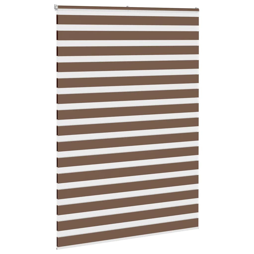 Rollo Doppelrollo Braun 165x200 cm Stoffbreite 160,9 cm Polyester, vidaXL