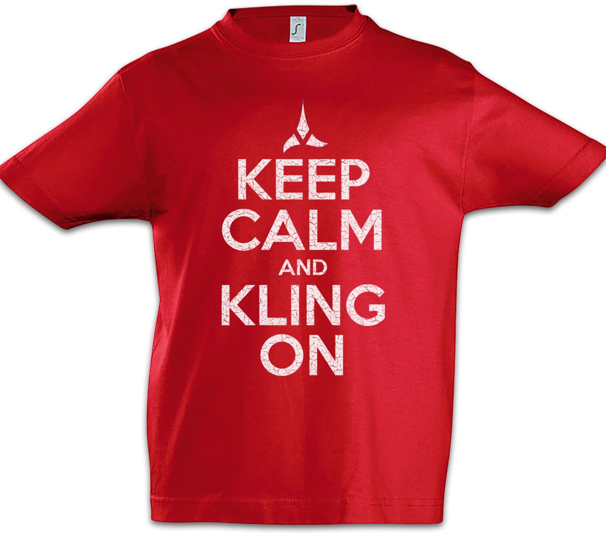 Print-Shirt Keep Calm And Kling On Kinder T-Shirt Star Fun Enterprise Trek Space