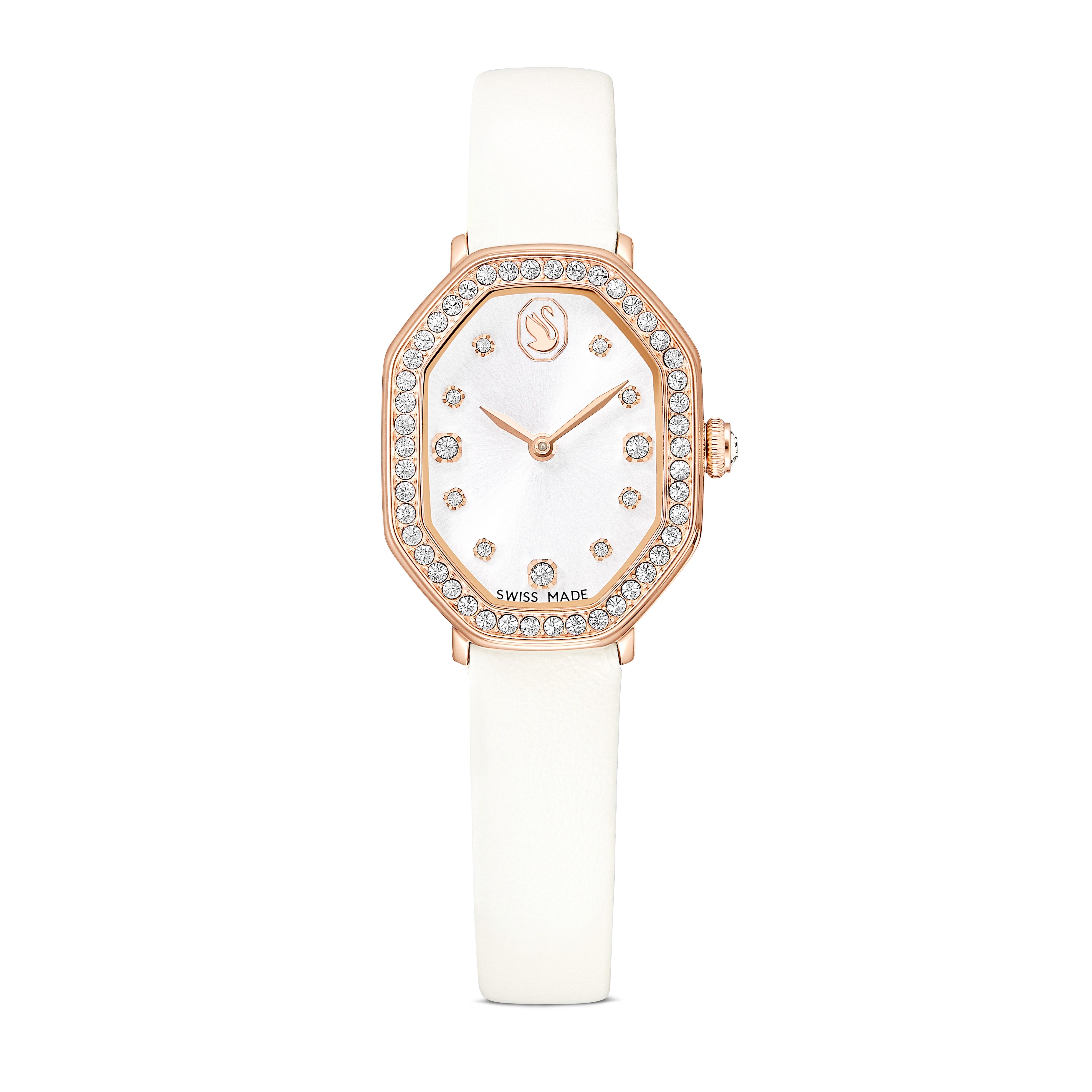 Swarovski Quarzuhr DEXTERA 5730208, Armbanduhr, Damenuhr, Swiss Made, Lederarmband, analog