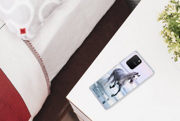 MuchoWow Handyhülle Pferde - Luft - Meer, Phone Case, Handyhülle Samsung Galaxy S10 Lite, Silikon, Schutzhülle