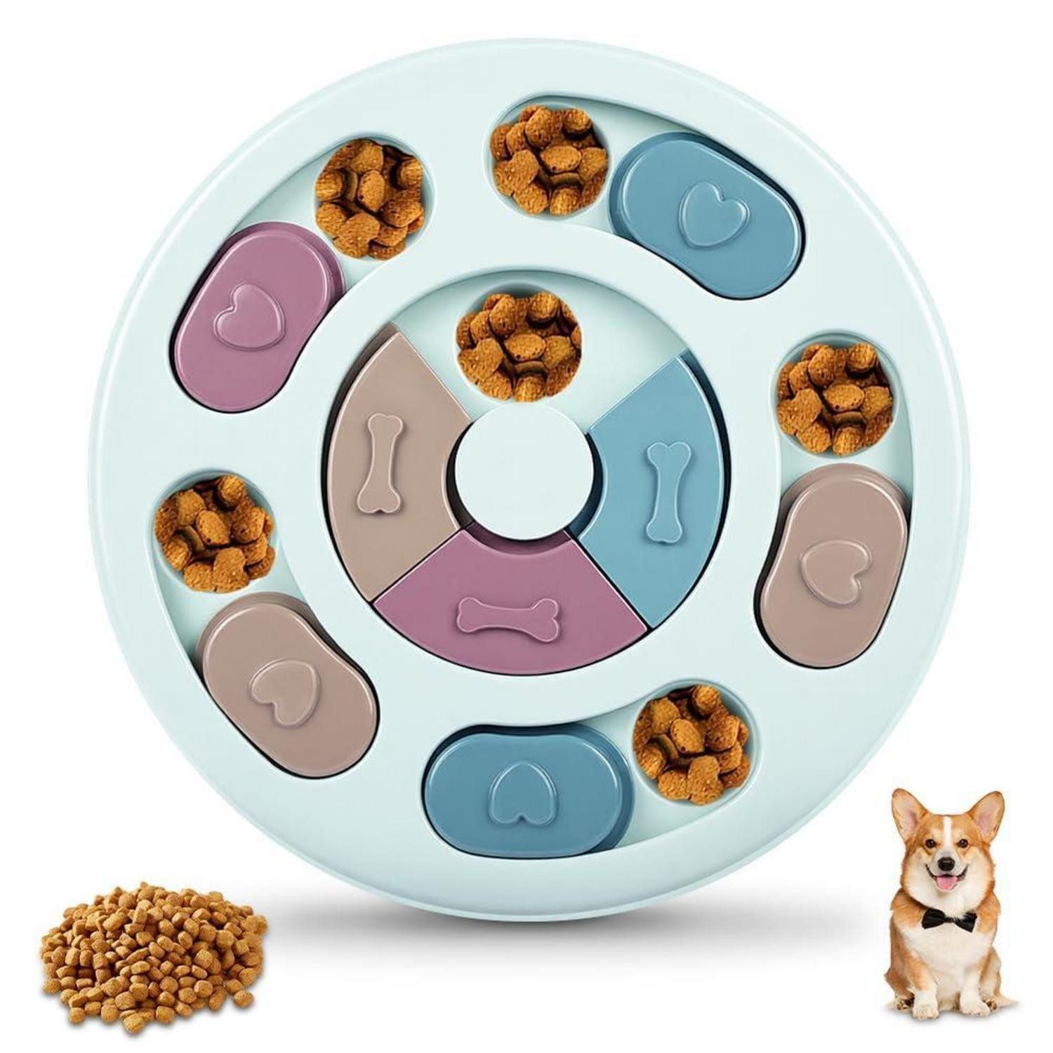 LuxusKollektion Tier-Beschäftigungsspielzeug Intelligenzspielzeug Hund/Katze Blau, Kunststoff