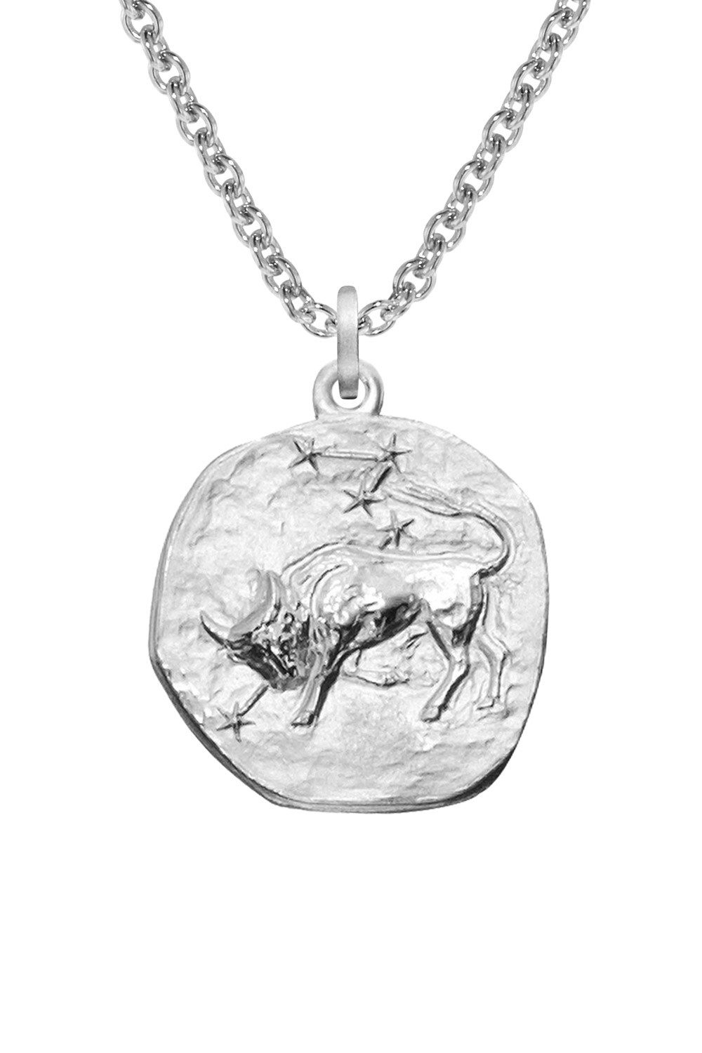 trendor Kette mit Anhänger Sternzeichen Stier mit 925 Silber Ø 16 mm