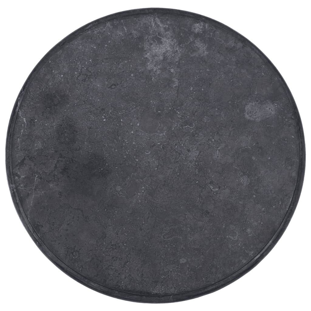 furnicato Tischplatte Schwarz St) Ø60x2,5 cm Marmor (1