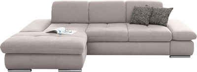 set one by Musterring Ecksofa SO 4100, Recamiere links oder rechts, wahlweise mit Bettfunktion