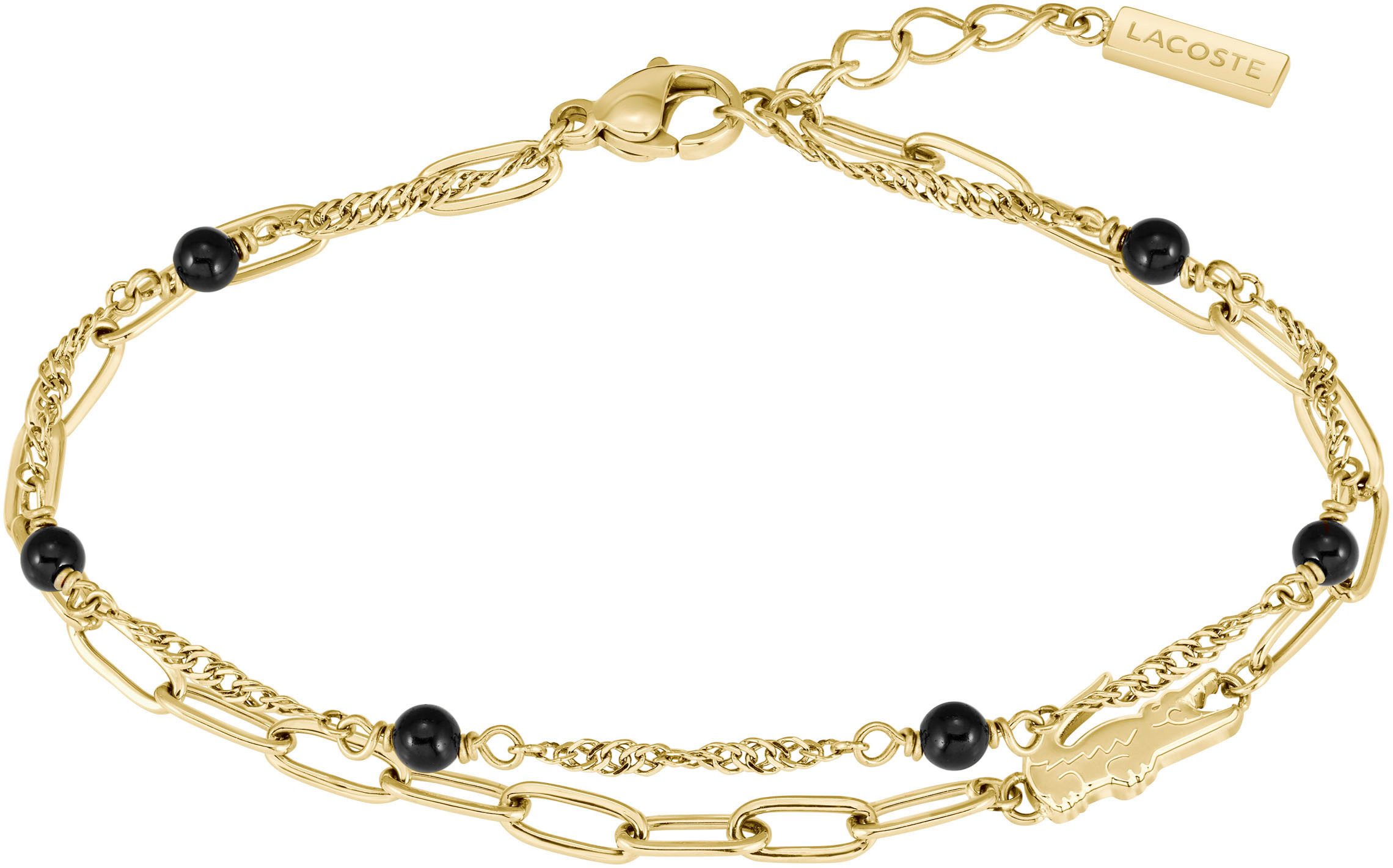 Lacoste Gliederarmband DEVA, mit Agate oder Onyx