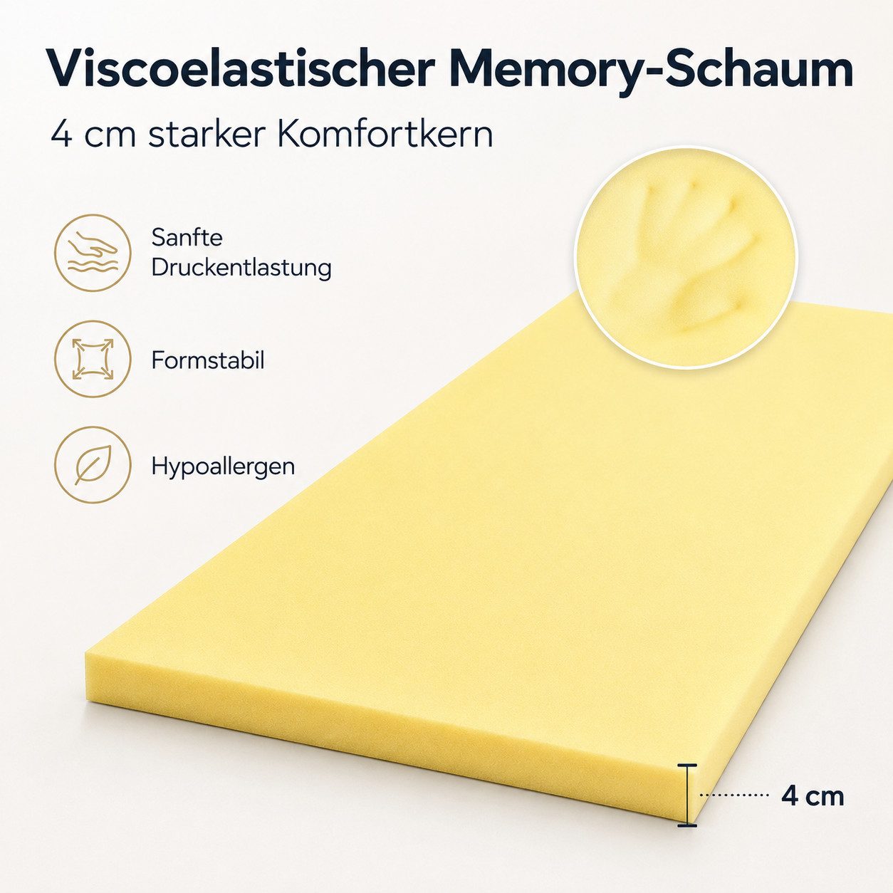 Best for Pets Hundematte Orthopädisches Hundebett – Memory Foam & Waschbar, 100% Polyester, Orthopädisch; Memory Foam; 3-Schicht-System;