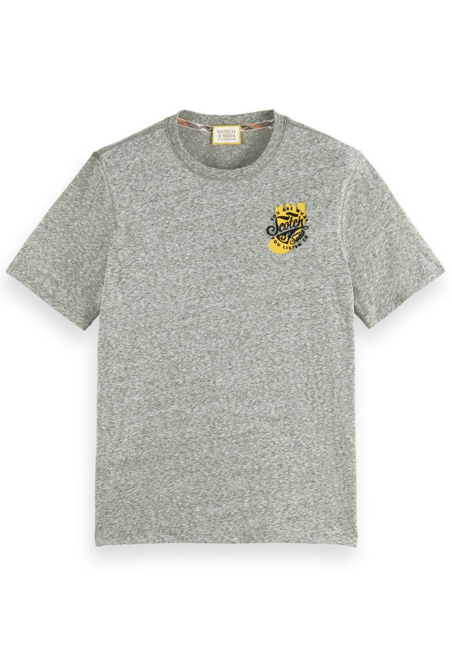Scotch & Soda T-Shirt Shirt Kurzarmshirt mit Rundhalsausschnitt und (1-tlg) grün