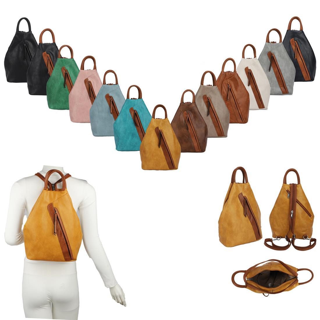 ITALYSHOP24 Rucksack Damen Rucksack Tasche Shopper günstig online kaufen