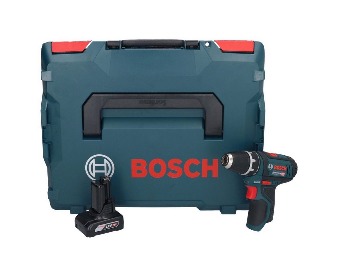 Thumbnail - Bosch Professional Säulenbohrmaschine GSR 12V-15 Professional Akku Bohrschrauber 12 V 30 Nm + 1x Akku 6,0 A