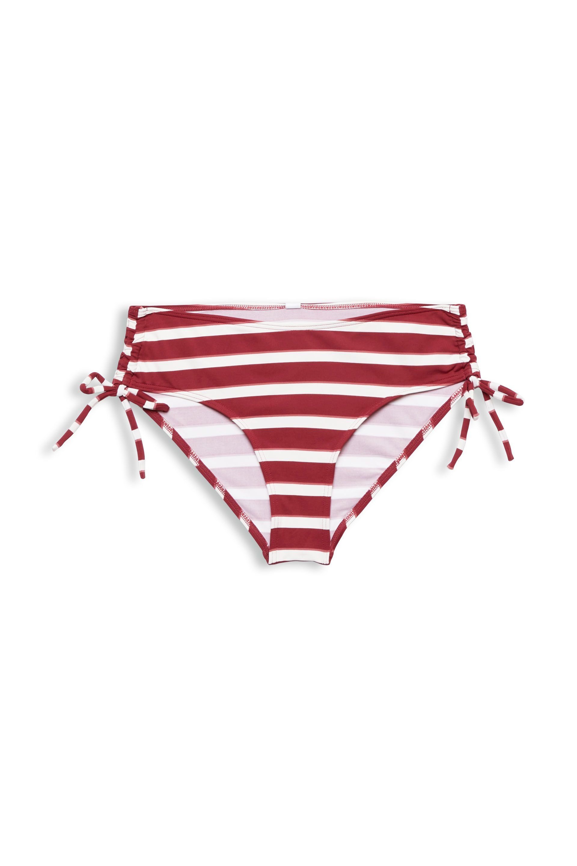 Esprit BustierBikini Gestreifte Bikinihose mit mittelhohem B