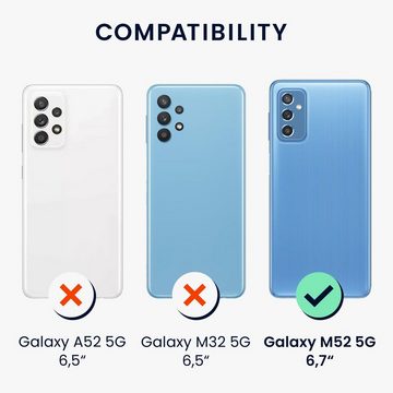 kwmobile Handyhülle Hülle für Samsung Galaxy M52 5G, Silikon Handyhülle transparent - Handy Case gummiert
