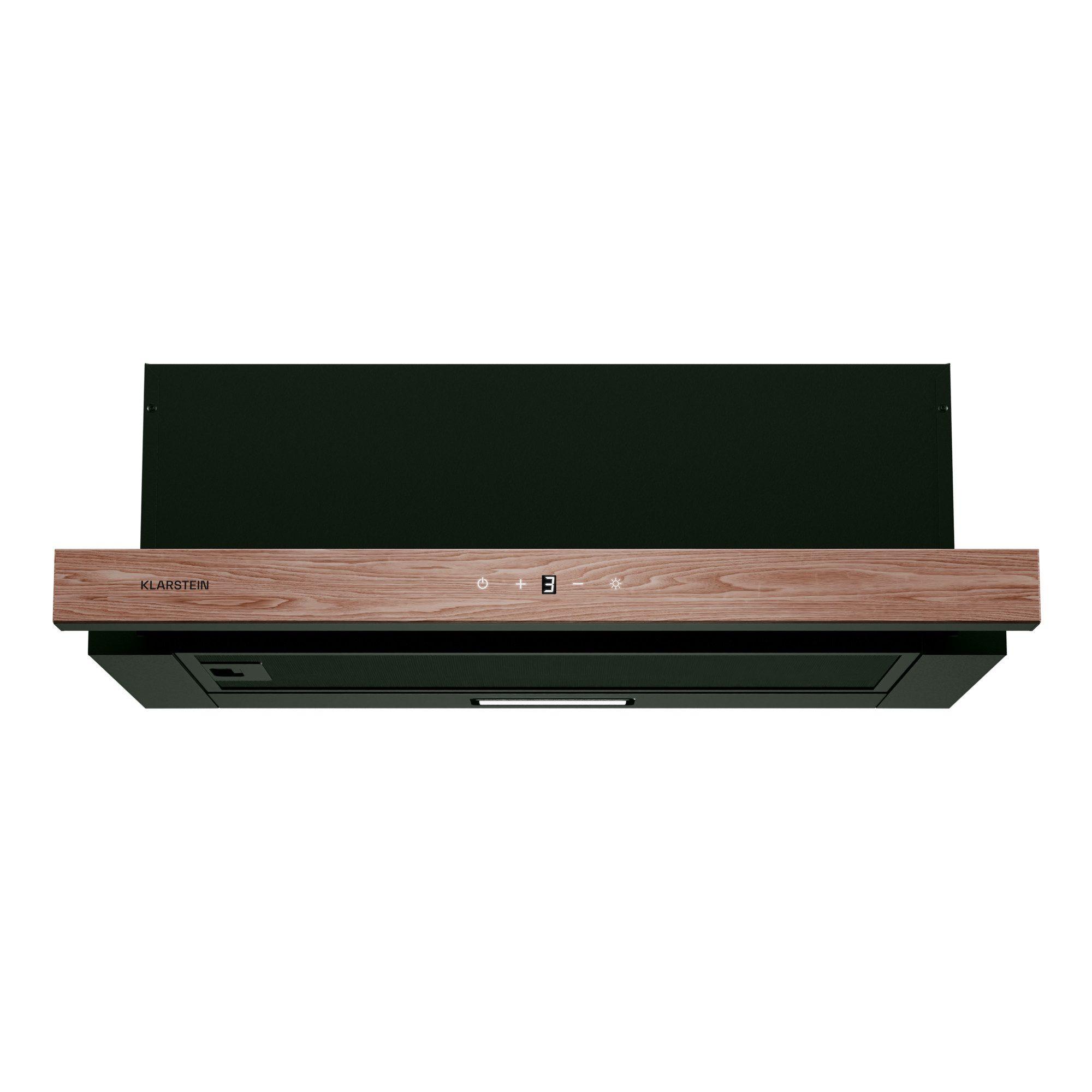 Klarstein Deckenhaube ZenFusion Serie CGCH2_ZenF.Und.-60BK ZenFusion, Dunstabzugshaube Teleskopabzug Abzughaube Abluft Umluft