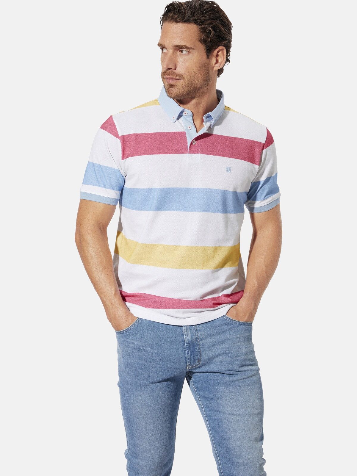 Babista Poloshirt ELDUN mit bunten Streifenmuster