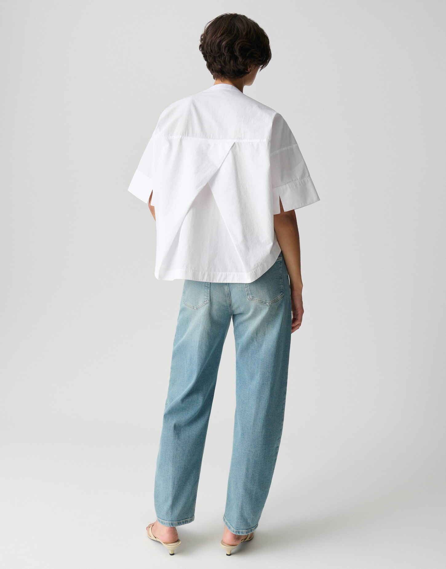 OPUS PANTS Relax-fit-Jeans MARI CLEAR Barrel Jeans mit Powerstretch Mid Rise Klassischer Five-Pocket-Stil mit Stretch
