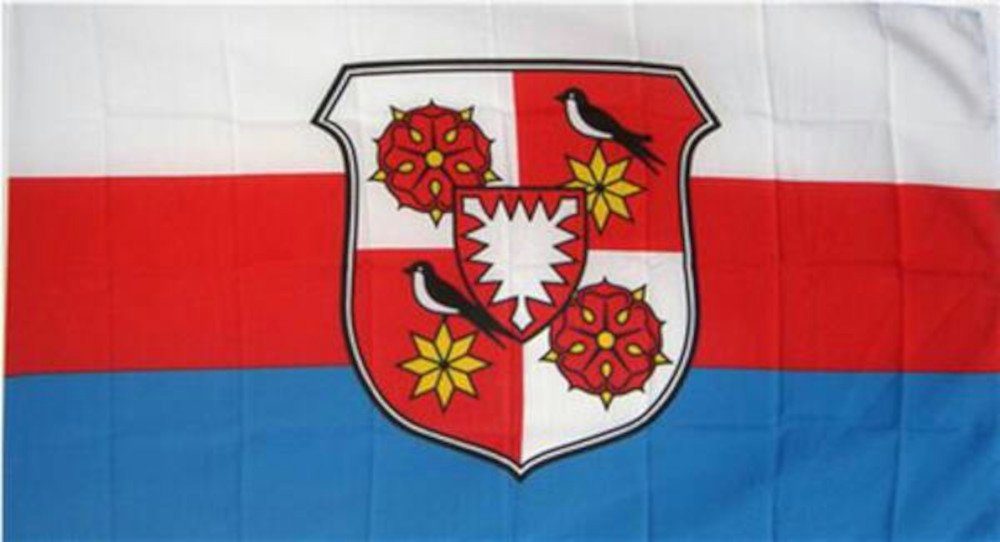 flaggenmeer Flagge Herzogtum Schaumburg-Lippe mit Wappen 80 g/m²