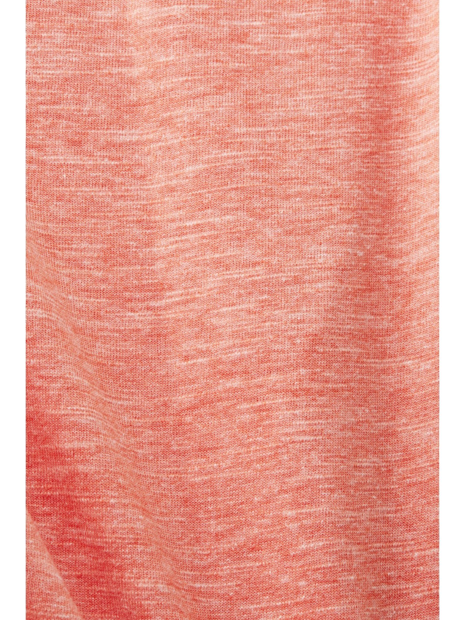 Esprit T-Shirt mit T-Shirt ORANGE Frontprint (1-tlg) RED