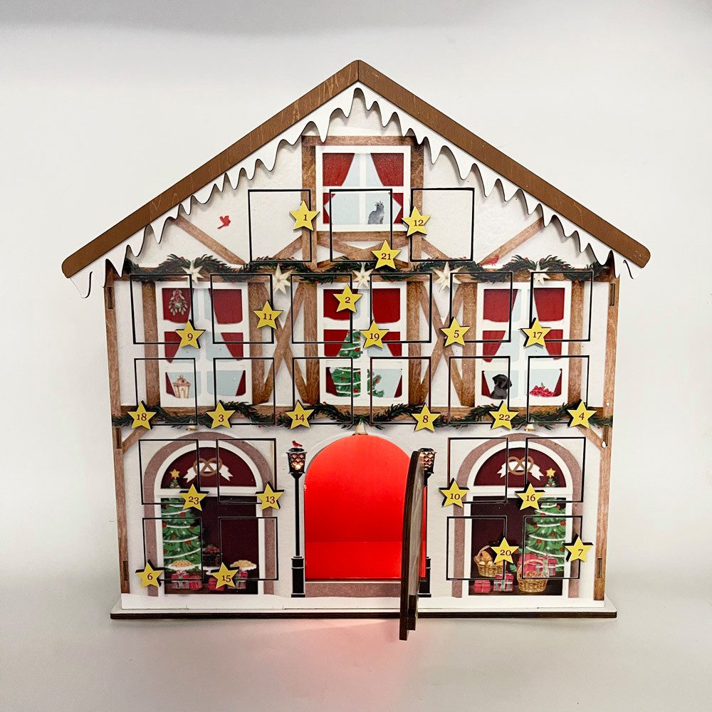 Musicboxworld Spieluhr Adventskalender Weihnachtshaus