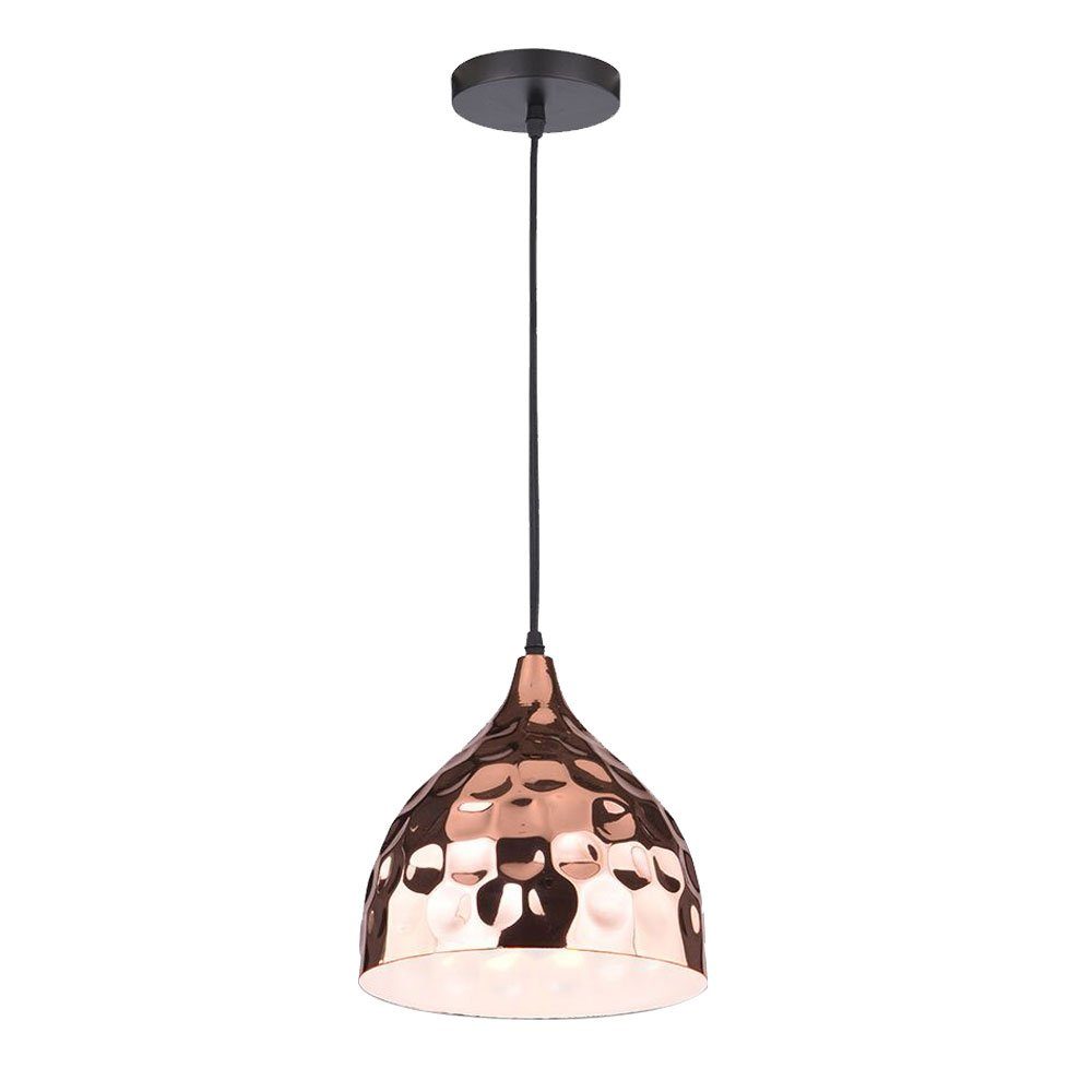 V-TAC Deckenleuchte, Leuchtmittel nicht inklusive, Retro Hänge Lampe Pendel Wohnraum Decken Fluter Hammerschlag