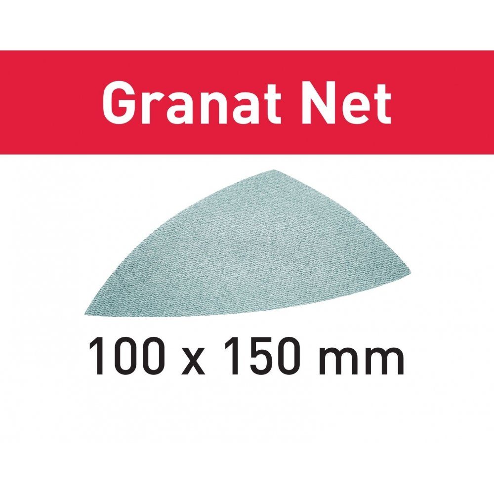 FESTOOL Schleifpapier Netzschleifmittel STF DELTA P400 GR NET/50 Granat Net (203328), 50 Stück