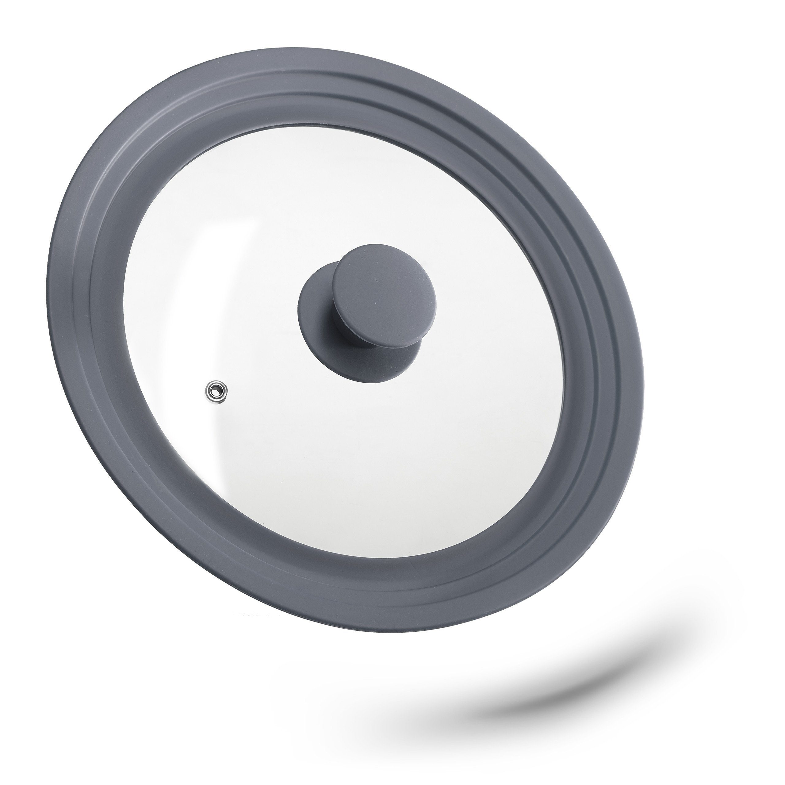 relaxdays Крышка кастрюли 4x Universal Крышка кастрюли 22-26 cm grau