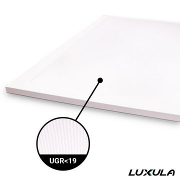 LUXULA LED Panel 6er Pack LED BackLit Panel UGR<19, 62x62, 40W, 4400 lm, 4000K, 90°, LED fest integriert, neutralweiß