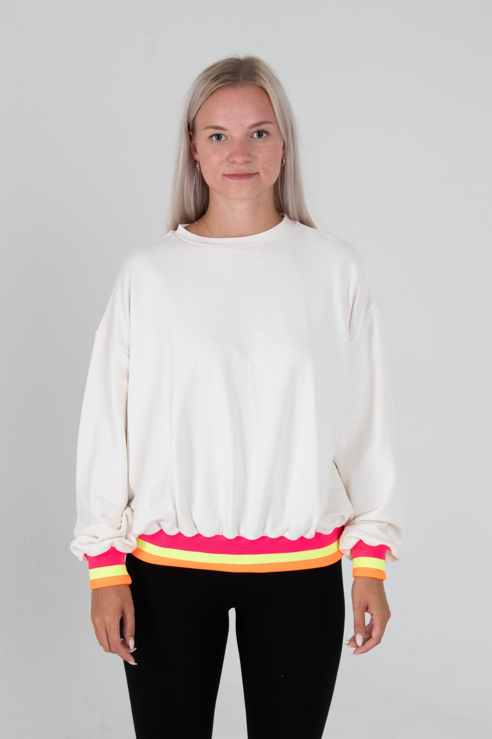 Be Famous Sweater Oversized Neon Cuff (1-tlg) günstig online kaufen